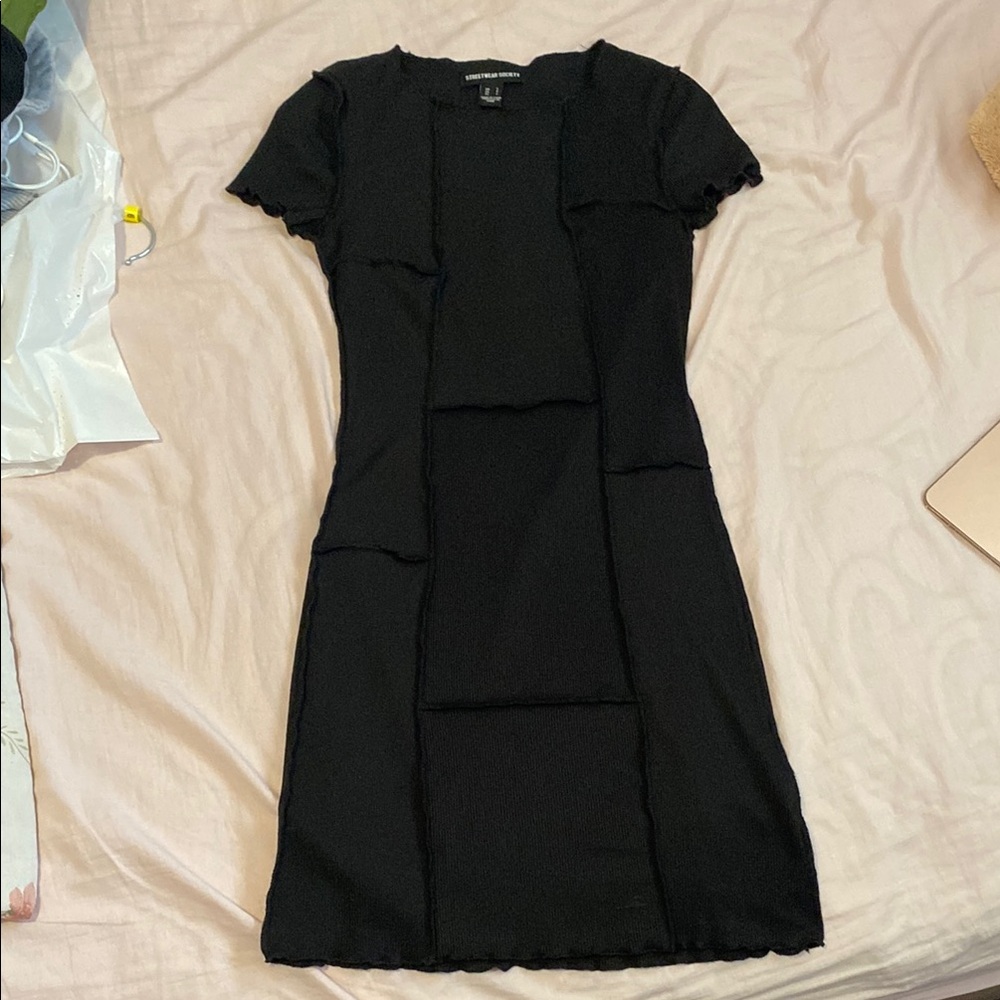 Streetwear Society Black Sheath Mini Dress